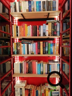 Used for storing books in